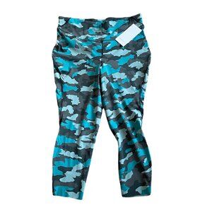 Lululemon Base Pace Leggings 25" 18 High Rise Camo Tidewater Teal Discontinued